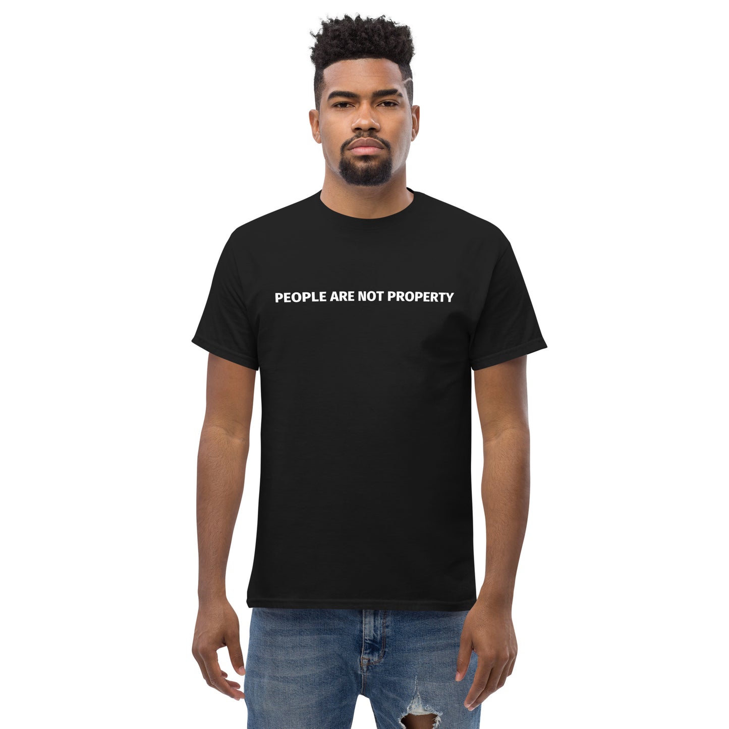 Men's People Are Not Property Tee