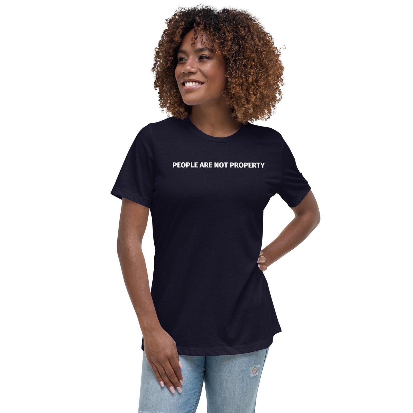 Women's People Are Not Property Tee